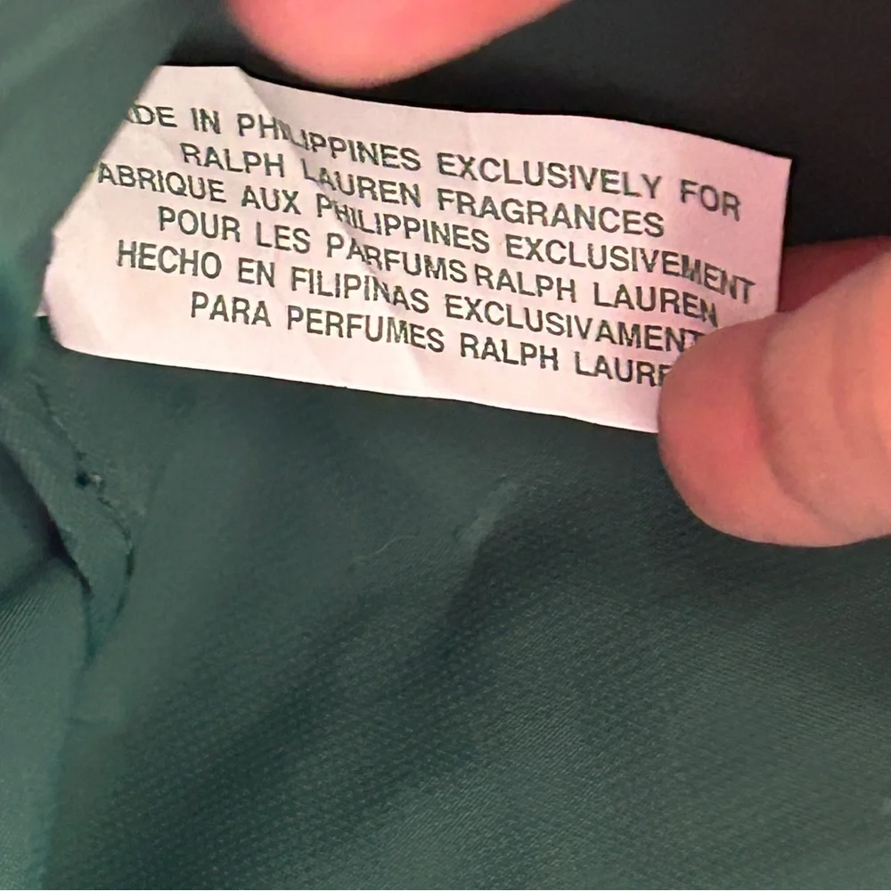 Ralph Lauren Luggage Duffle Bag Green Brown Travel Overnight Sports